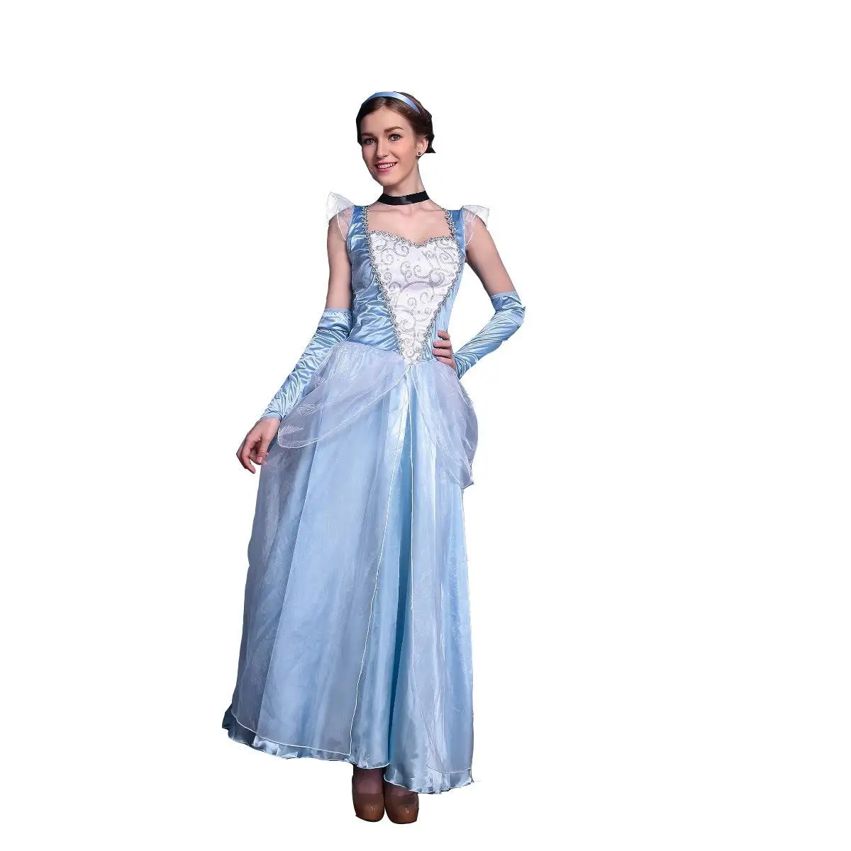 Cinderella Rollenspiel Kostüm Schneewittchen Prinz Cosplay Kleidung Halloween Par Eup Ball Outfit Damen Ethnische Bühnenkleidung