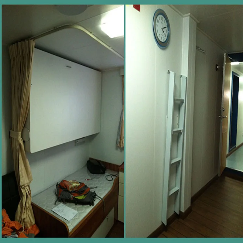 Letto in ferro da parete con cabina