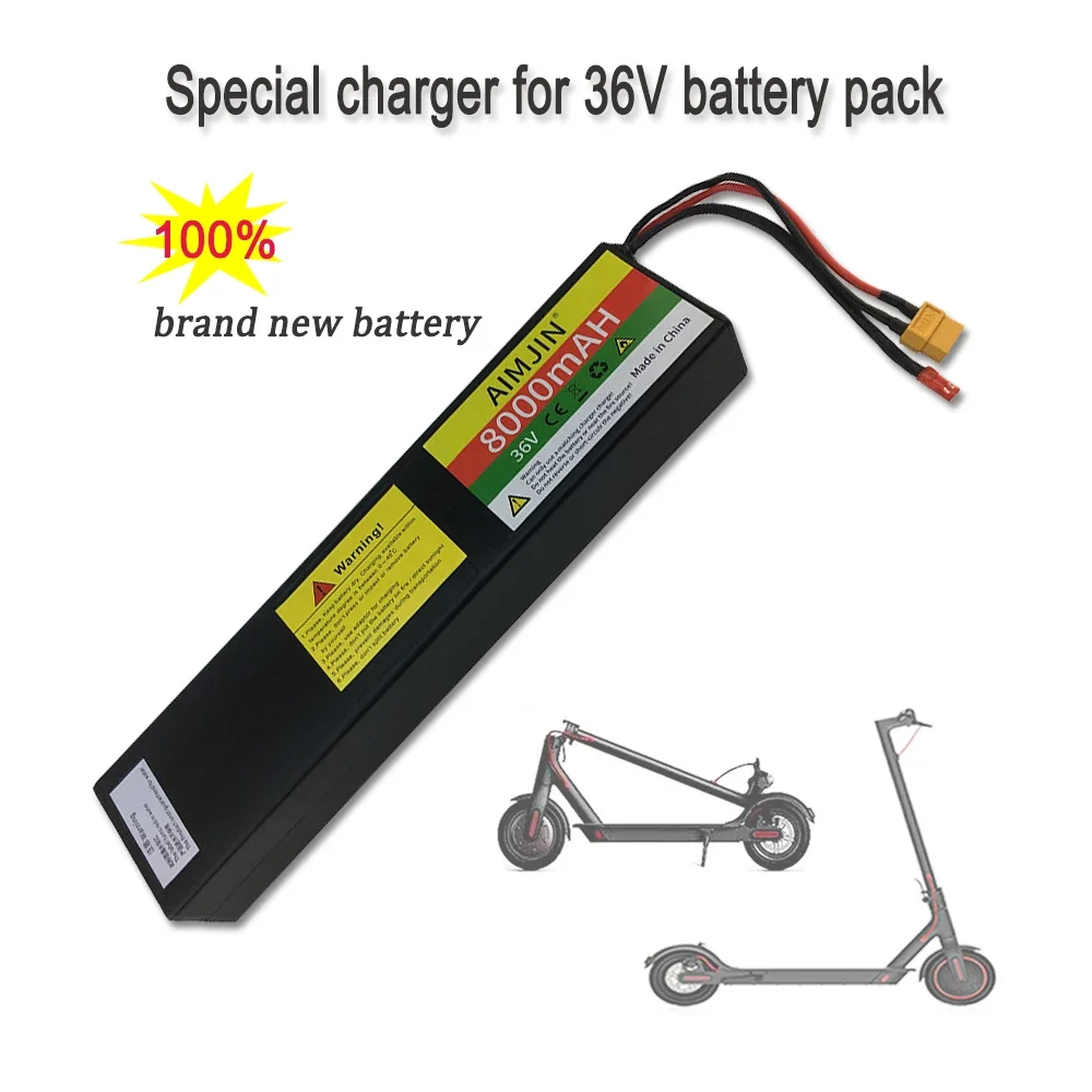 36V 8.0Ah 10S3P 18650  Lithium Battery Pack 500W BMS,For Electric 36V Scooter Bicycle