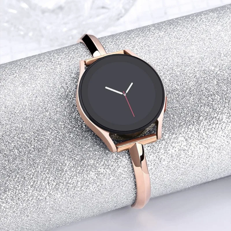 Bracelet en métal JOWomen pour Samsung Galaxy Watch 4/5, bracelet de bijoux, Active 2 Gear dehors, Huawei Watch 2, Amazfit Bip, 20mm