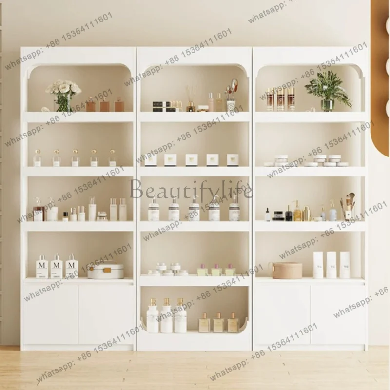 PG Nordic High-end Cosmetic Display Cabinet Modern Nail Salon Beauty Salon Multi-layer Storage Rack Commercial Furniture FYMC