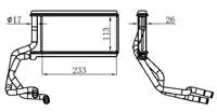 

KMI038026 for heater radiator L200 2006-(p× 26)