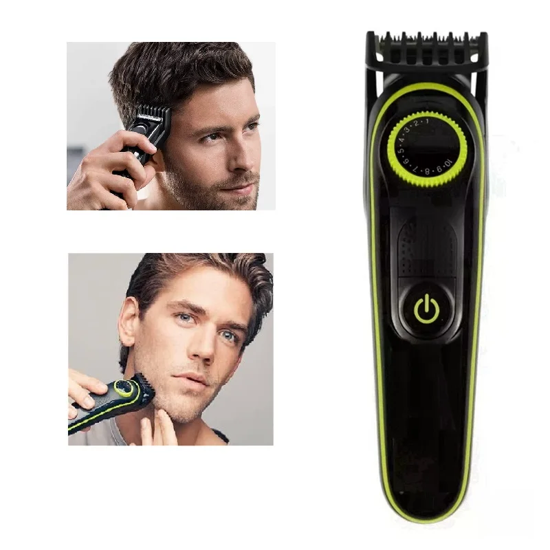 Kemei Adjustable Beard Hair Trimmer For Men Mustache Facial & Body Hair Clipper Electric Trimer Haircut Machine Rechargeable