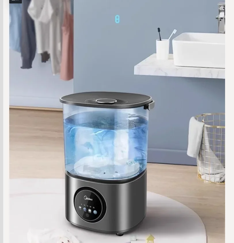 220V Midea Mini Twin Tub Máquina de lavar roupa semiautomática para roupas de bebê meias íntimas CBB