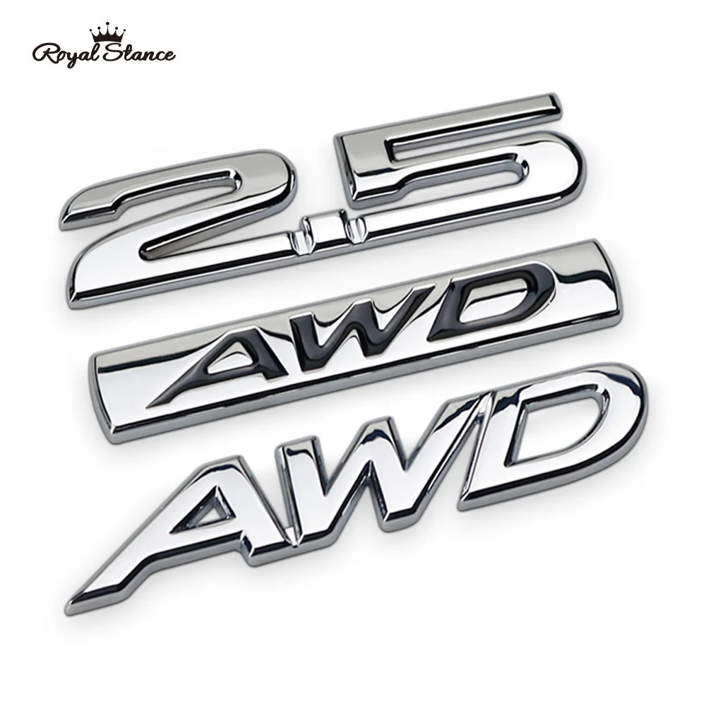 

Royal Stance 1Pcs Metal 3D AWD Car Side Fender Rear Trunk Emblem Badge Sticker Decals Suit Universal Car Decoration Stickers