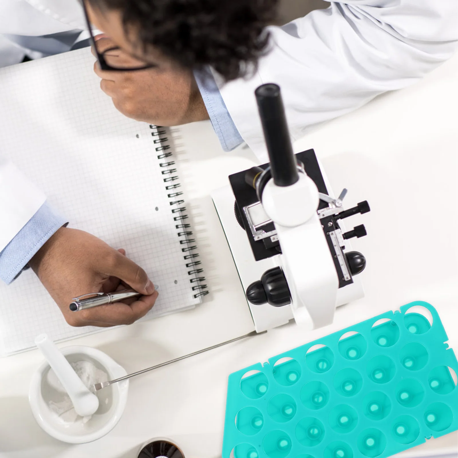 

1pc 50ml 25 Holes Tube Rack Detachable Lab Tool Plastic Test Tube Holder Vial Stand Shelf Laboratory Equipment