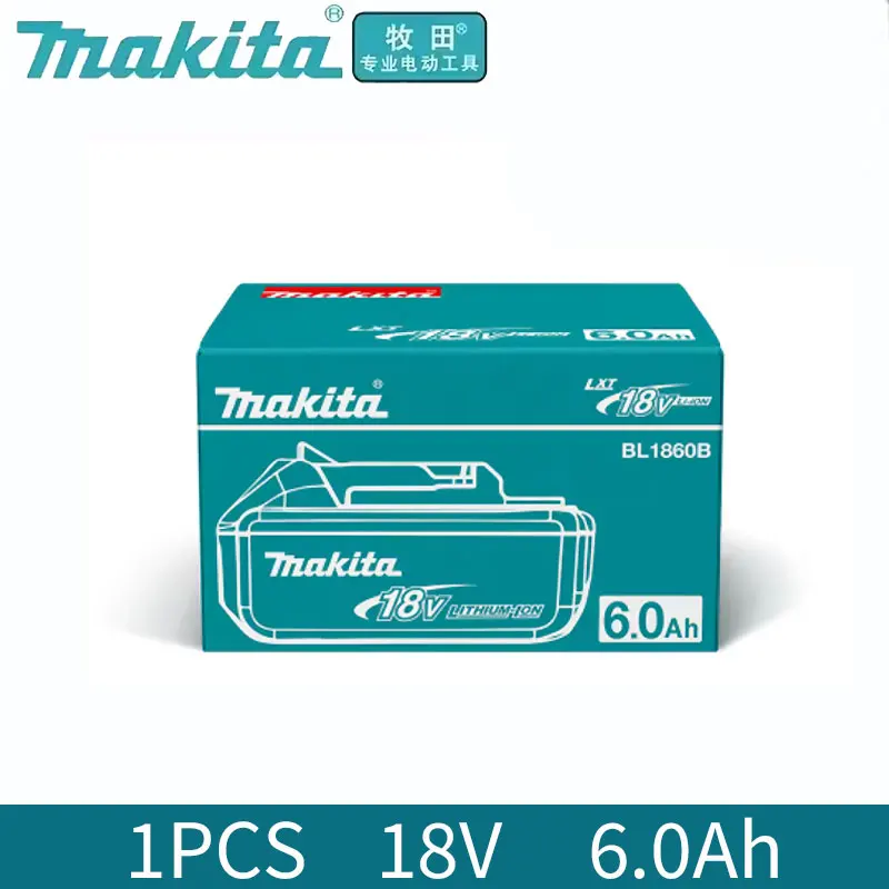 Makita oplaadbare lithiumbatterij 18V 6000mAh originele Makita gereedschapsbatterij BL1860 BL1890 DC18RC oplader 18V batterij