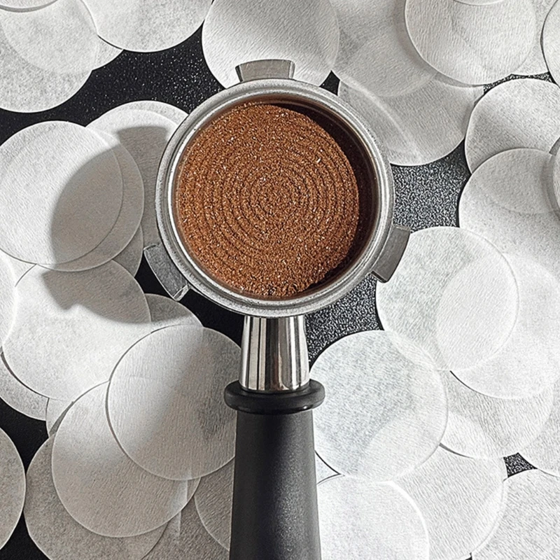 100 stuks espressofilterpapier 51 mm / 58 mm vervangend koffiewitpapierfilter