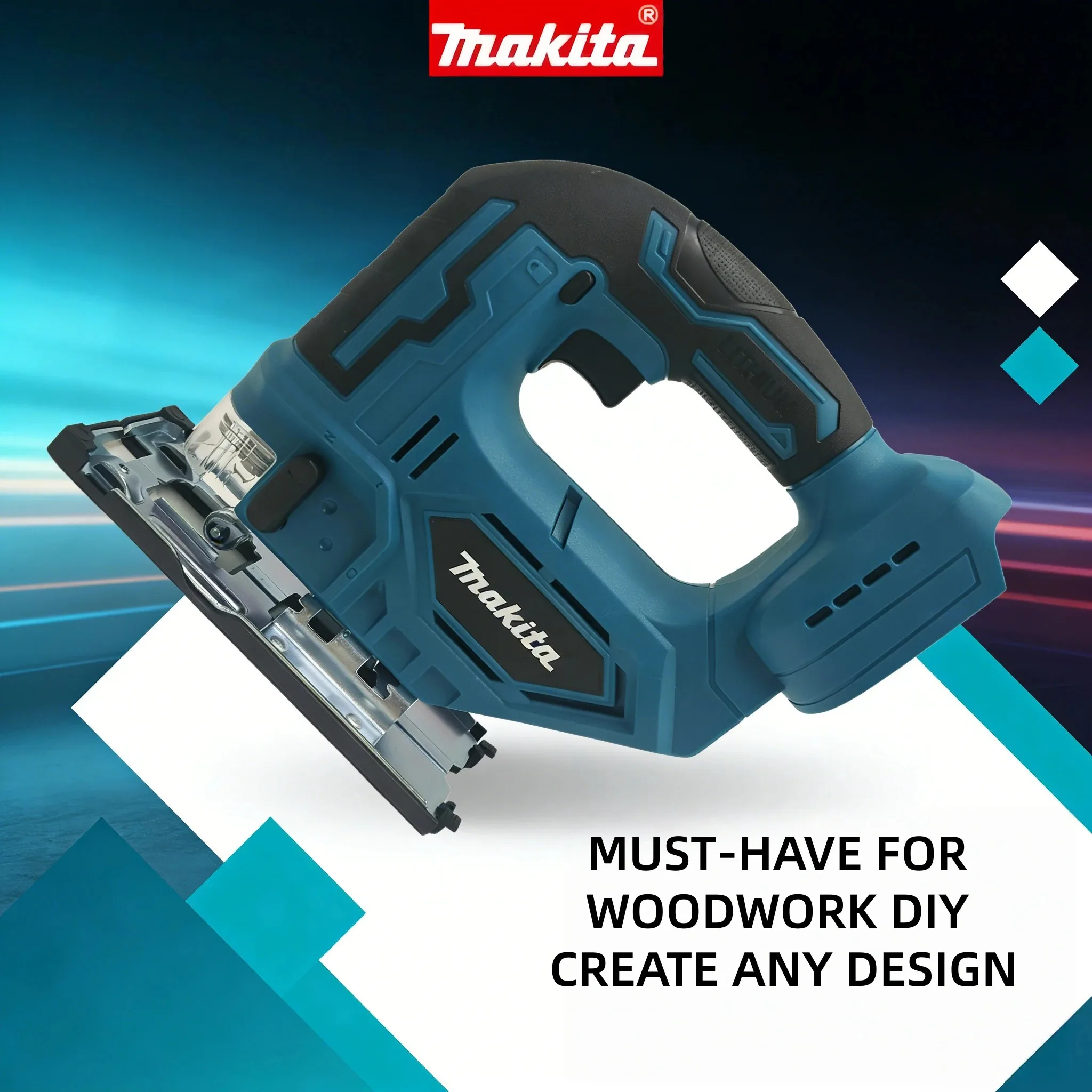 Makita DJV182 18V Cordless Brushless Jigsaw Barrel Handle for Woodworking Furniture Repair and Multi-material Cutting Bare Tool