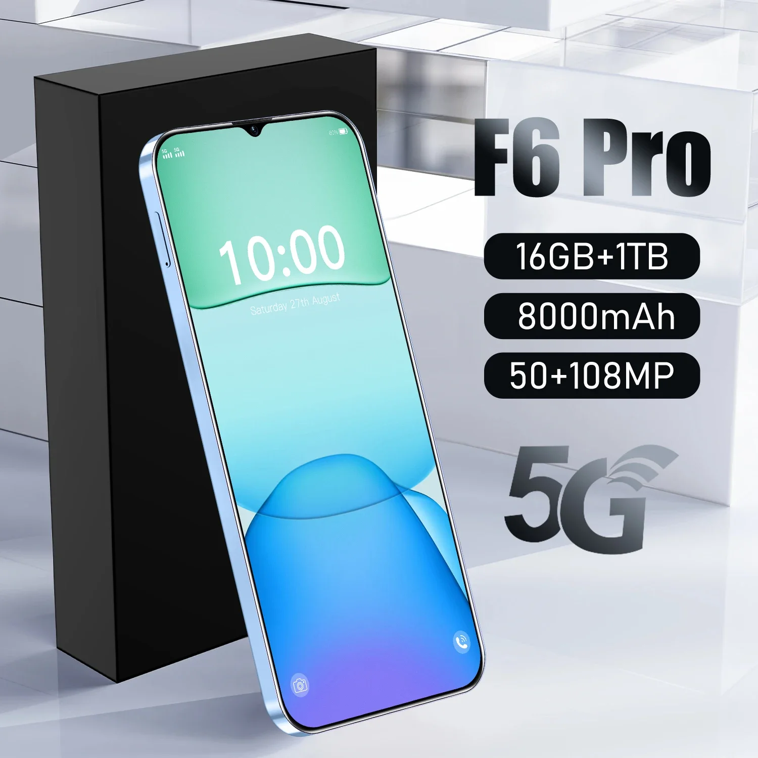 Global Wholesale 5G-smartphones With Dual SIM 16GB+1TB Storage Face Recognition And Fingerprint Unlock