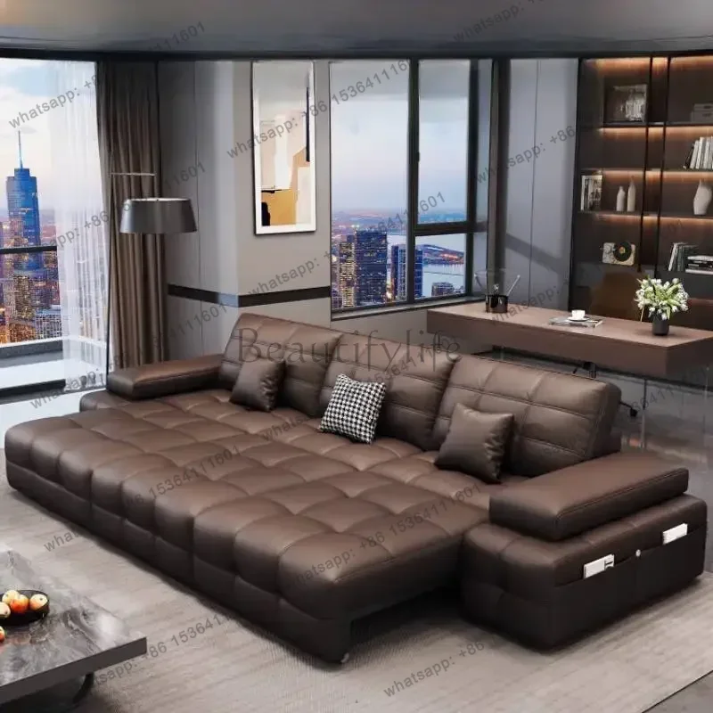 LJY Brown European Electric Sofas Single Lazy Luxury Relax Curved Living Room Sofas Quality Style Sofa Wohnzimmer Furniture For