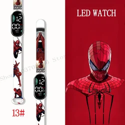 MINISO Spiderman Kid's Watches Men Sport Wristband Bracelet Waterproof Children Digital Watch Boys LED Clock Gift