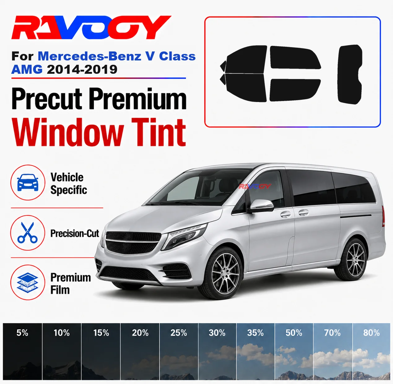 premium-precut-window-tint-kit-front-rear-windows-rear-windshield-for-mercedes-benz-v-class-amg-2014-2019-nano-ceramic-film