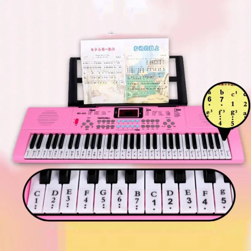 

61 Keys Electronic Organ Kids Adult Learning Music Instruments Profesional Orgue Electronique Consumer Electronics WK50EP