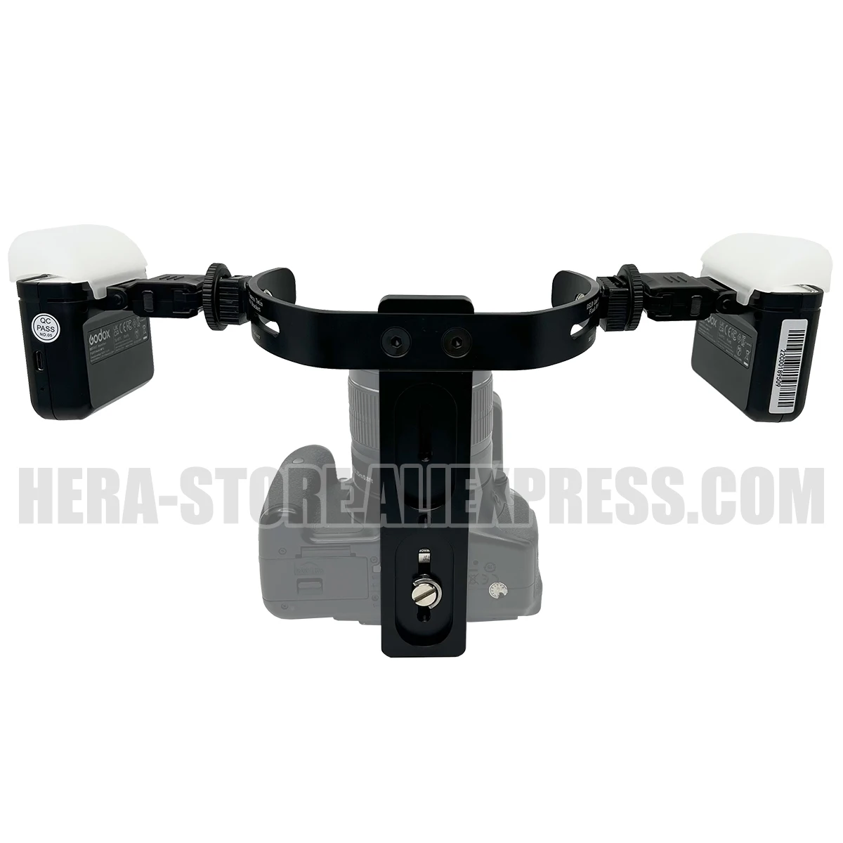 New Macro And Dental Photography SLR DSLR Camera Twin Flash Bracket With Godox Flash And Godox Flash Trigger For Dentist