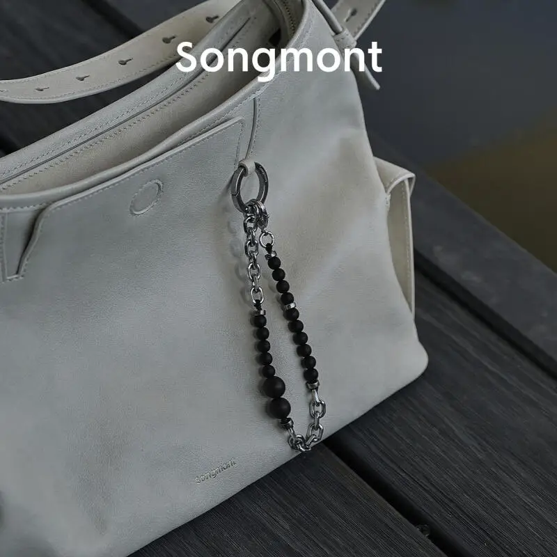 Songmont Holzperlen-Halskette, Armband, Multiway Wear, Unisex, Gothic-Stil, verstellbare Kette, Schwarz, Braun, Silber, 2025, neuer Trend