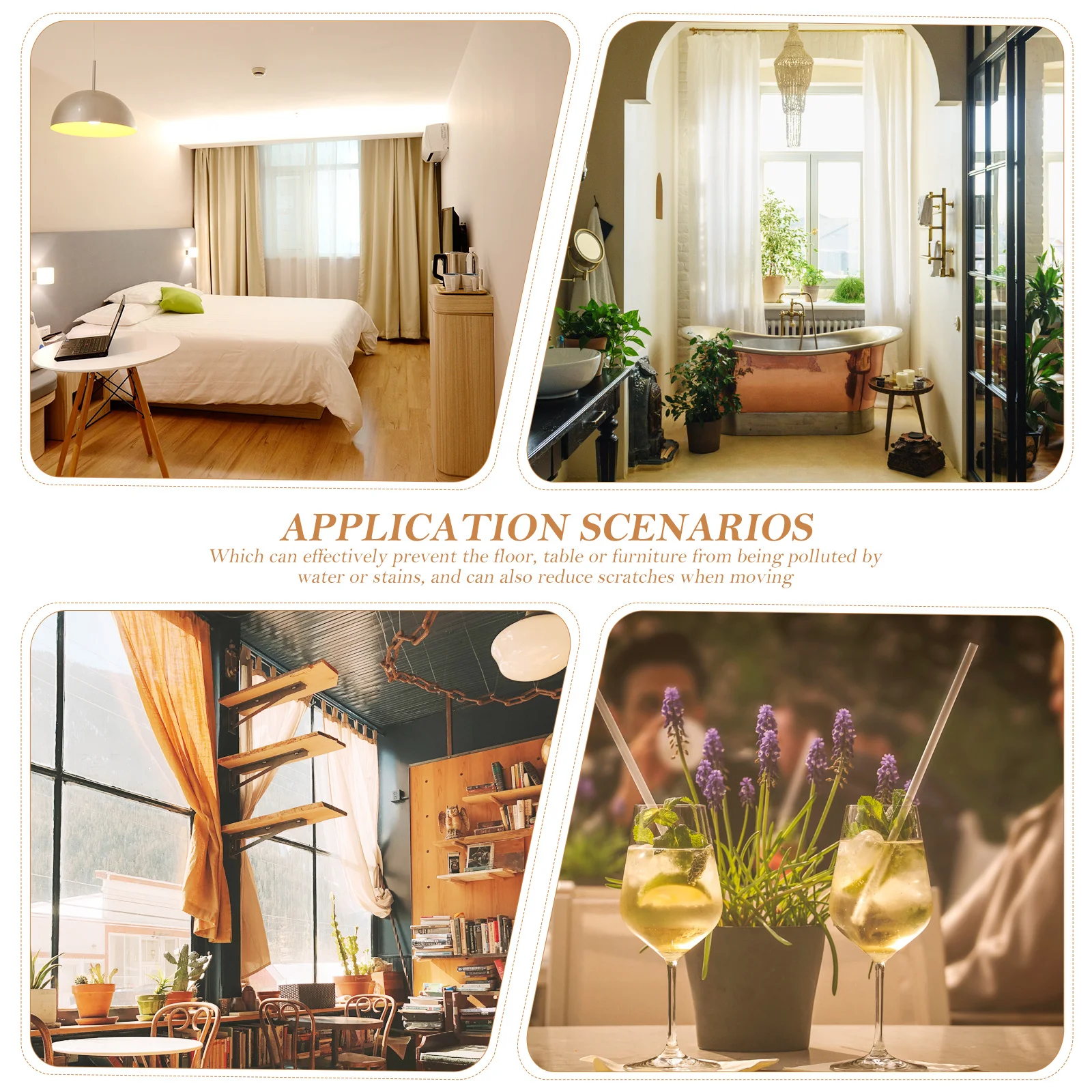 

5Pcs Cork Plant Mat Round Lightweight Durable Cork Flowerpot Trays Protect Furniture Prevent Water Leak Plant Coasters Garden