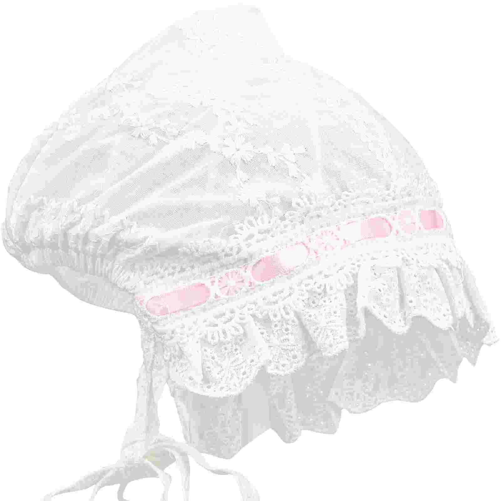 The Hat Shade Baby Lace Infant Girls Winter Newborn Bonnet White Toddler