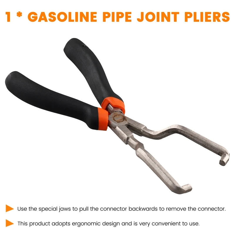 ABHU профессиональные плоскогубцы для соединения бензиновых трубок, суппорт для фильтра, разъем для масляных трубок, плоскогубцы для быстрого удаления, инструмент для ремонта зажима
