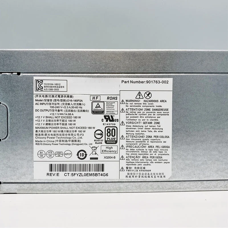 PP+  For HP 285 Pro G3 480 G4 Power Supply PCH023 PCG004 D16-180P2A L08261-002