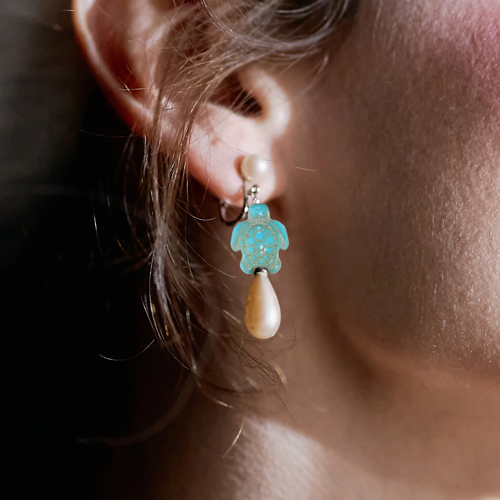 

100pcs Turquoise Turtle Spacer Beads for Jewelry Making Stone Necklace Bracelet DIY Kits H made Crafts Accessories