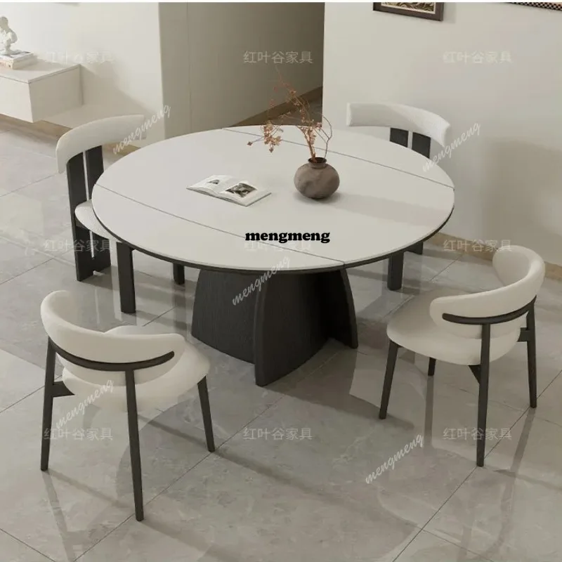 

Vintage Rock Slab Dining Table Stretching Contractingtable Variable Dining Table Round Home Furniture Esszimmer Tisch