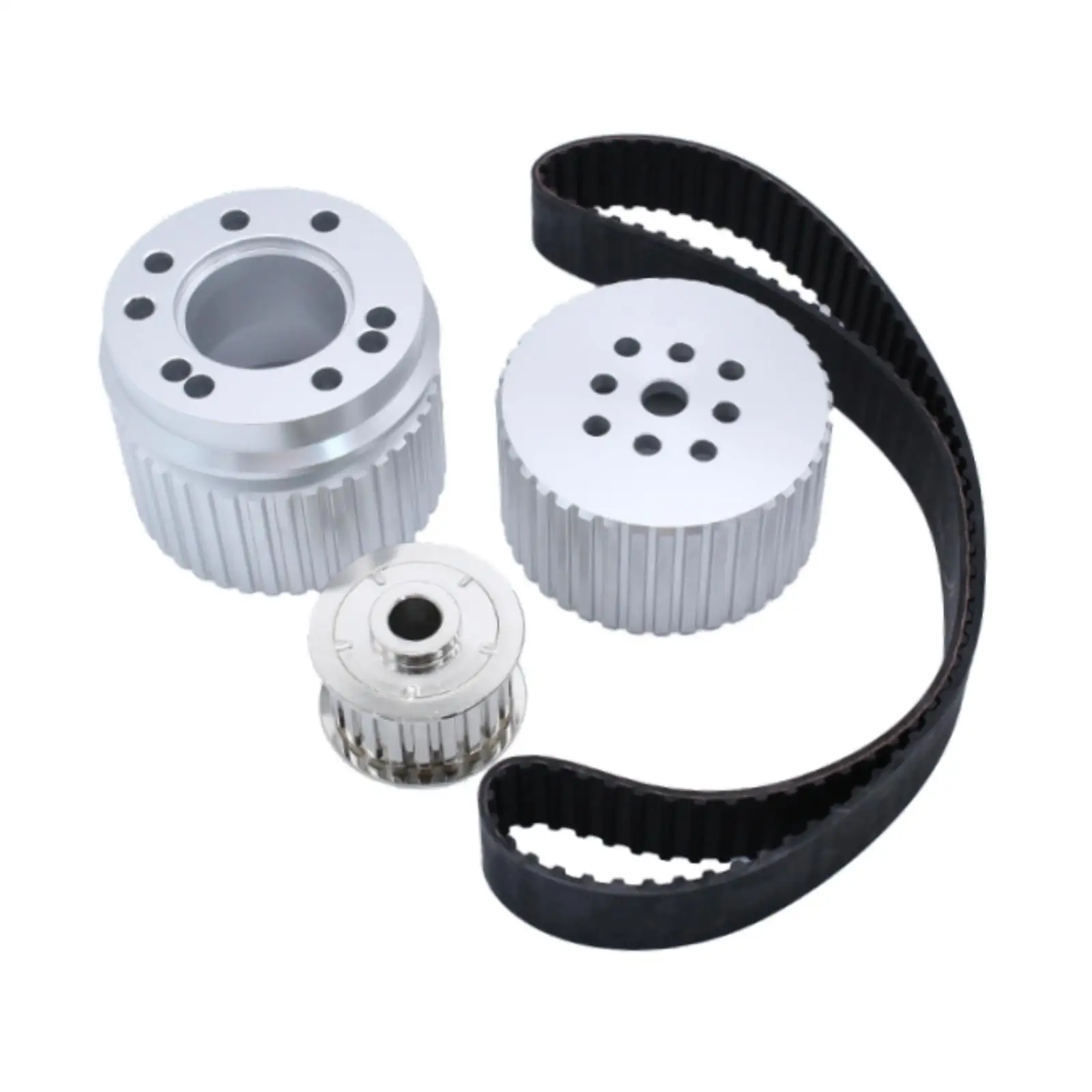 Belt Drive Pulley Kit Aluminum Automotive Replacement Power Pulley Replace