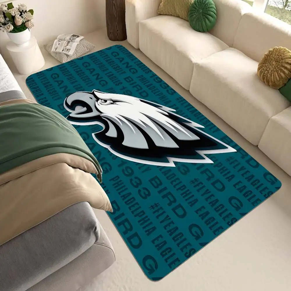 Alfombra antideslizante para lavandería con diseño de Anime P-Philadelphia E-Eagles, decoración para lavandería, balcón, sala de estar infantil, alfombrillas para cabecera de cama