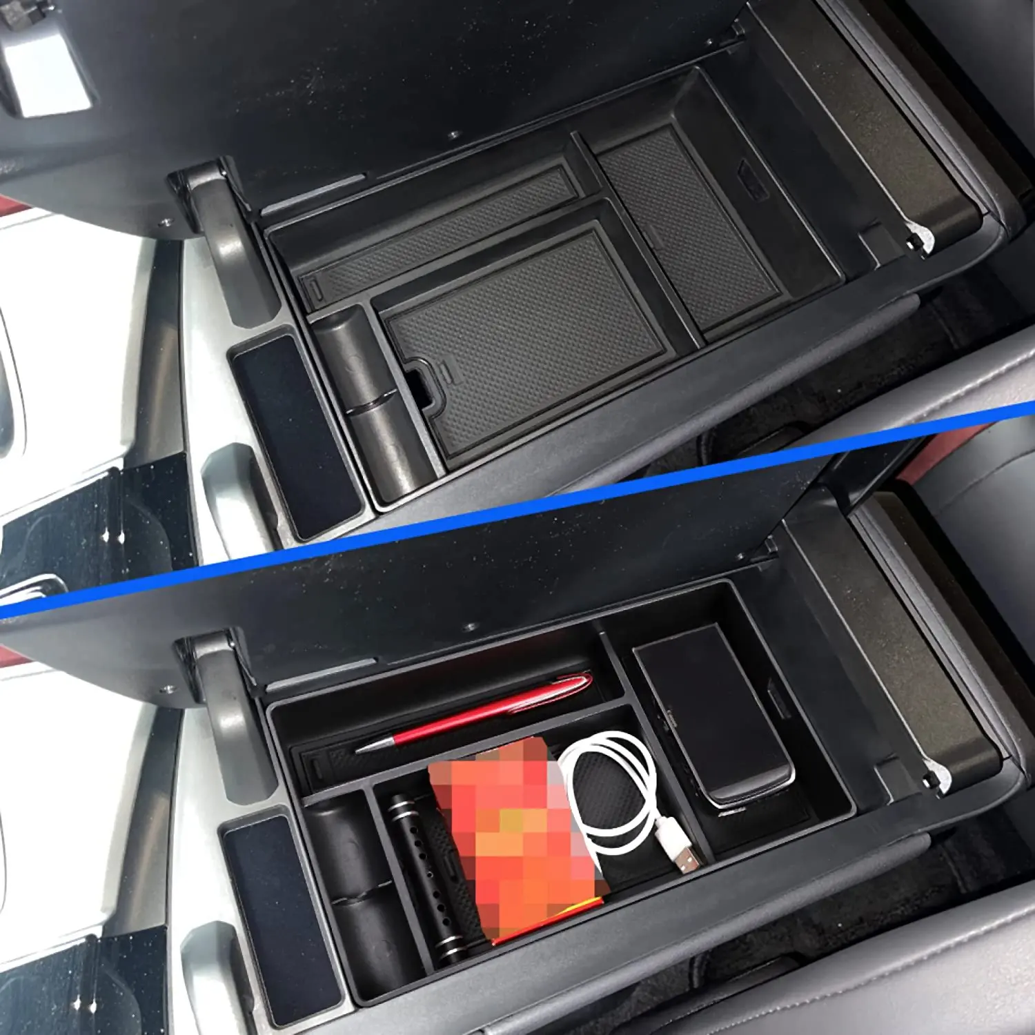 Caixa de armazenamento do console central do carro, bandeja do apoio de braço, acessórios do carro, Lexus NX 260, 350H, 2021-2022