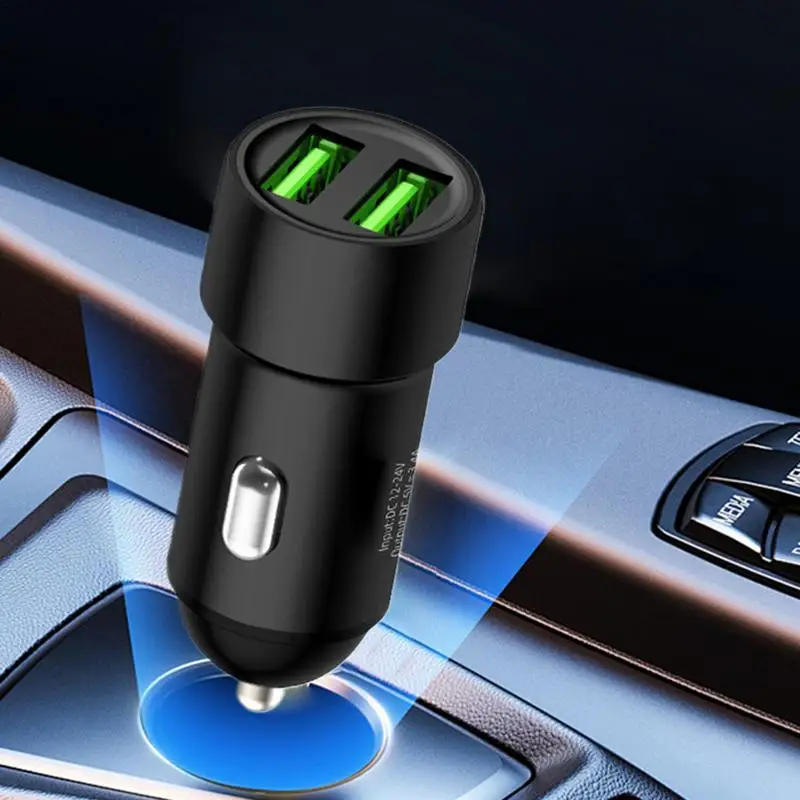 3.4A Fast Charging Car Charger Adapter Metal Car Charger Fast Charging Adapter for Car Safe Auto Charger Car Accessories