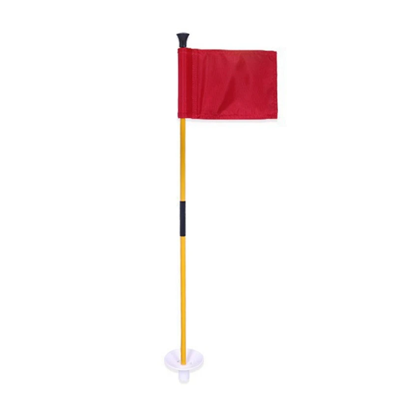 

CACI Golf Green Flag, Two-Section Detachable Flagpole, Easy To Carry Green Target Flag Hole Cup