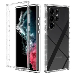 For Samsung S23 S25 Ultra S24 Plus S22 S21 S20 FE A55 A35 A15 A16 Clear TPU Silicone Rubber Case for Samsung Galaxy S25 Ultra