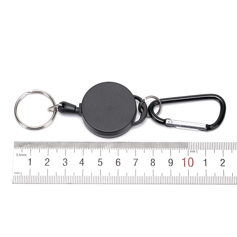 Anti-Lost Keychain Multifunctional Retractable Keychain Buckle Recoil Ring Pull Clip Keyring Outdoor