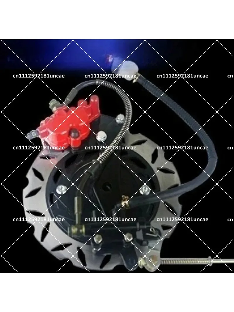 Motorcycle Drum Brake to Rear Disc Brake Conversion Upgrade Kit Universal Brake Rotor Caliper Full Set