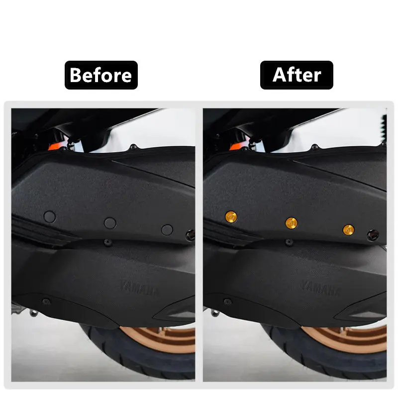 Motorcycle Accessories for Yamaha XMAX300 2018-2023 Modified Air Filter Decorative Screws Filter Outer Cover Screws
