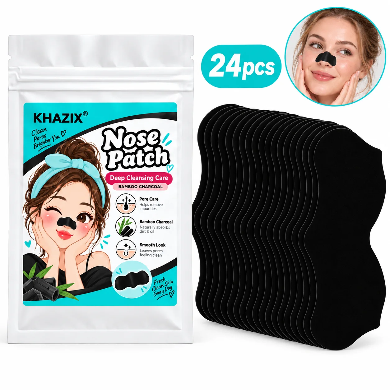 24pcs Nose Care Patch