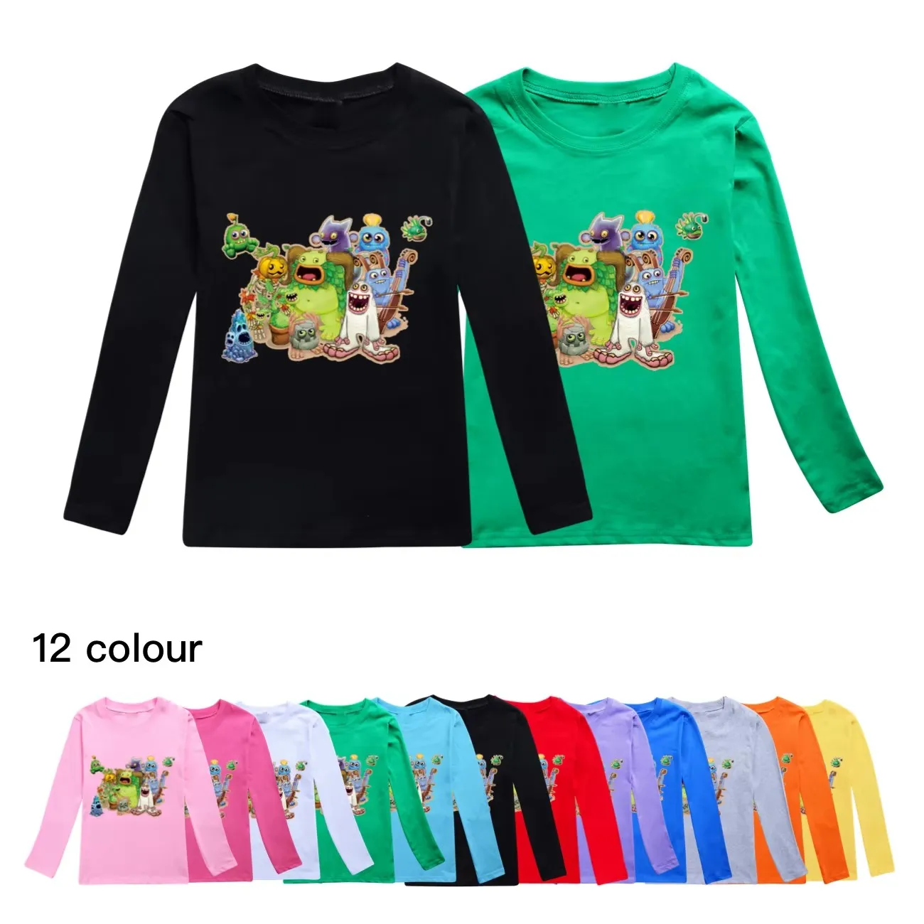 

My Singing Monsters Kids Spring Summer T-shirt Teenage Girls Clothing Cotton Boys Tshirt Boutique Children Tees O-Neck Tops