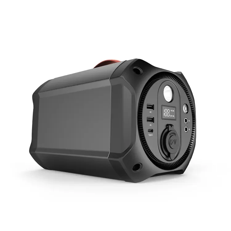 

Ultra-compact 300-watt lithium battery pack, SOS light with wireless charging, dual AC sockets, and outdoor adventure
