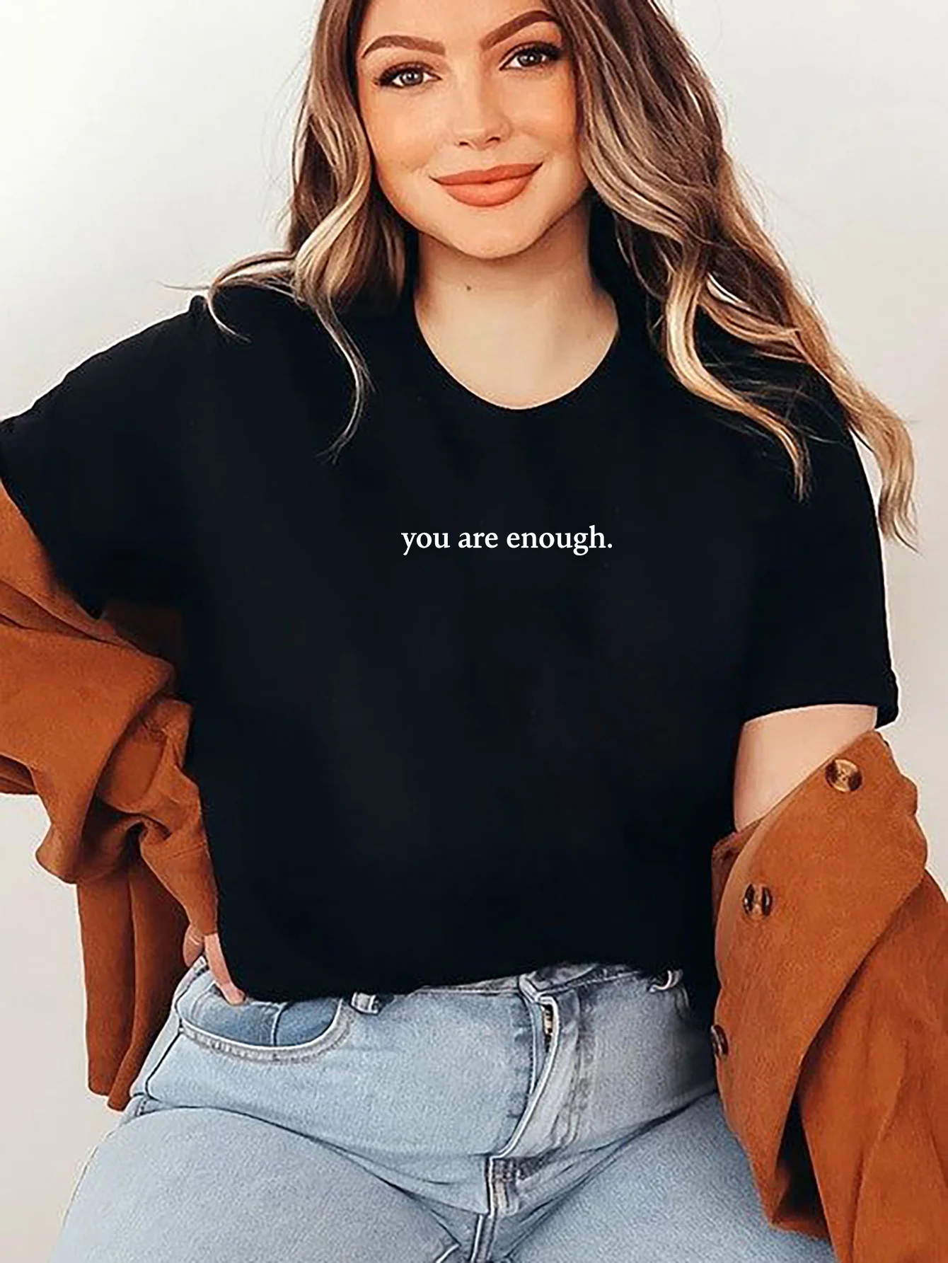 

round Neck Letter Print Cotton Short Sleeve T-Shirt Comfortable Casual Cotton Top for Men Women