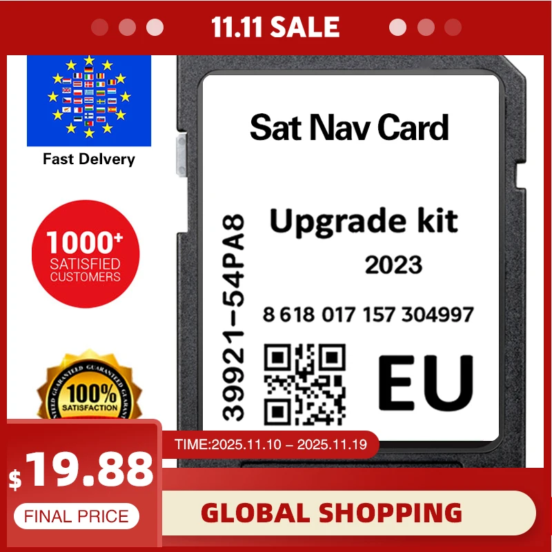 

Sat Navigation for Suzuki Vitara/Swift/S-Cross/Ignis Car Maps SD Card Europe 2023 Latest GPS Card with Free Anti Fog Flim