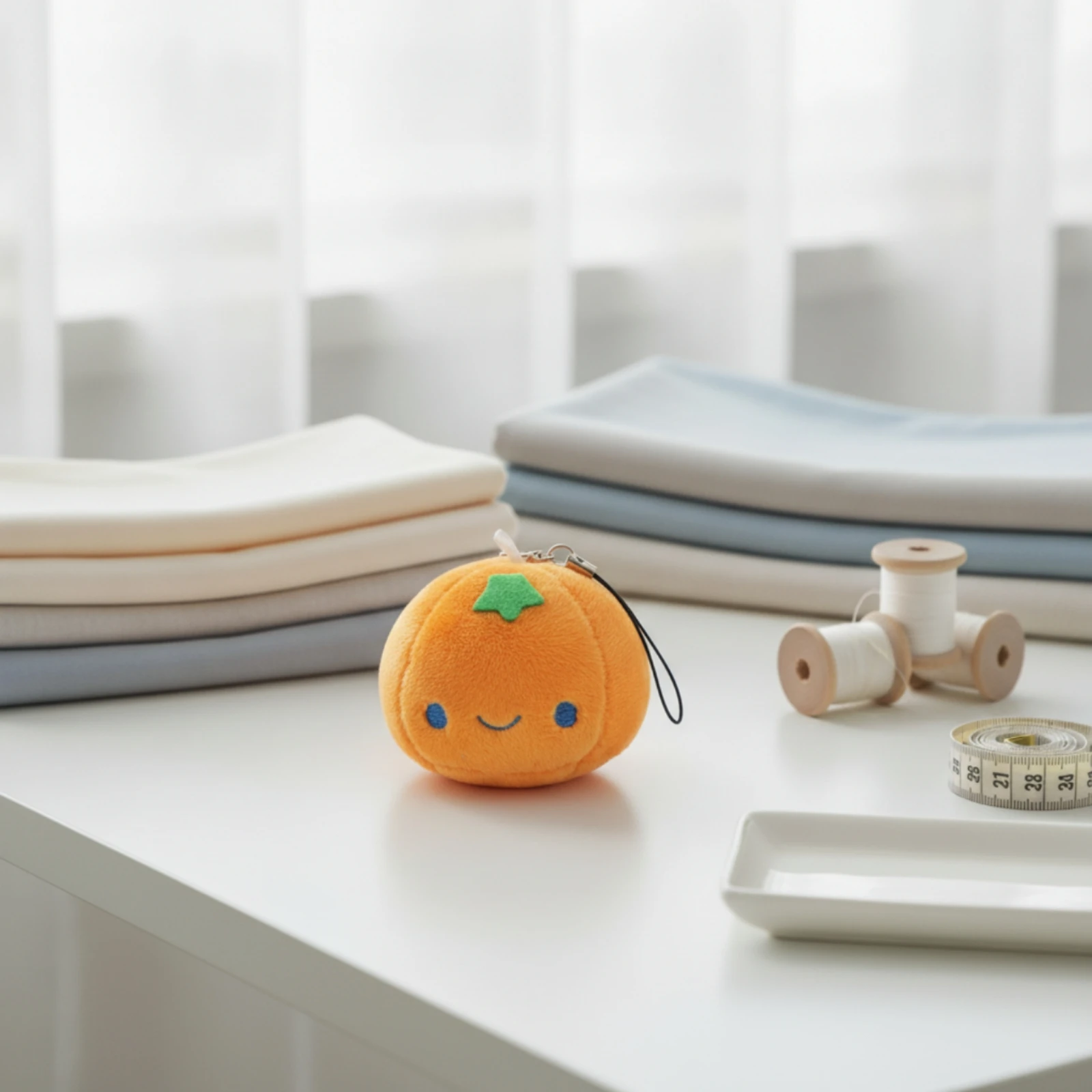Wrist Pin Holder Cute Design Fruit Shaped Pin Holder Wearable Pin Pad Portable Textile Pin Pad Soft Cotton Filling