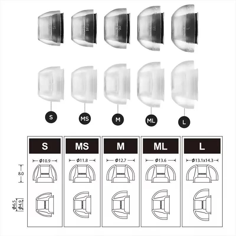 AZLA Crystal Eartips for Samsung Galaxy Buds3 Pro Liquid Silicone Earbuds LSR Anti-allergic Anti-slip Earplugs Case
