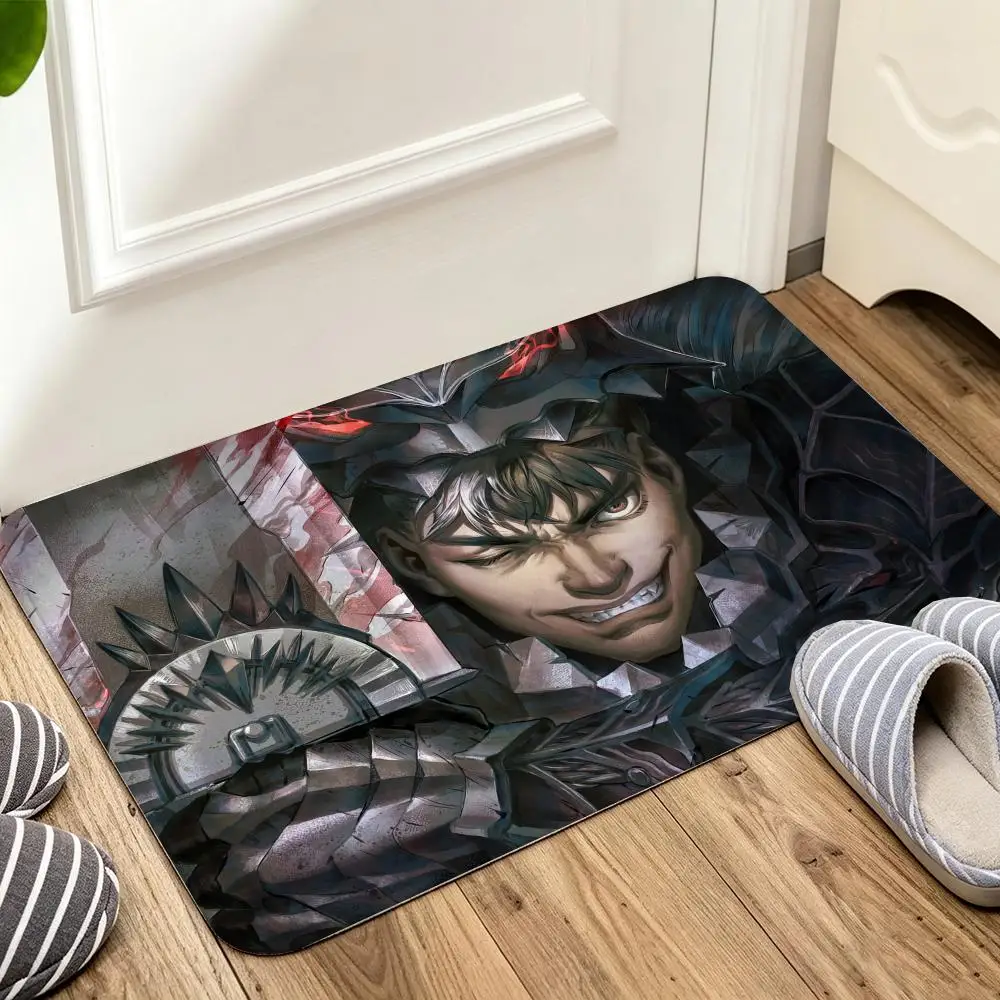 Guts Sword In Berserk Floor Mat Welcome Mat Entrance Doormat Balcony Bathroom Floor Mats Non-slip Rug Bedroom Carpet Home Decor