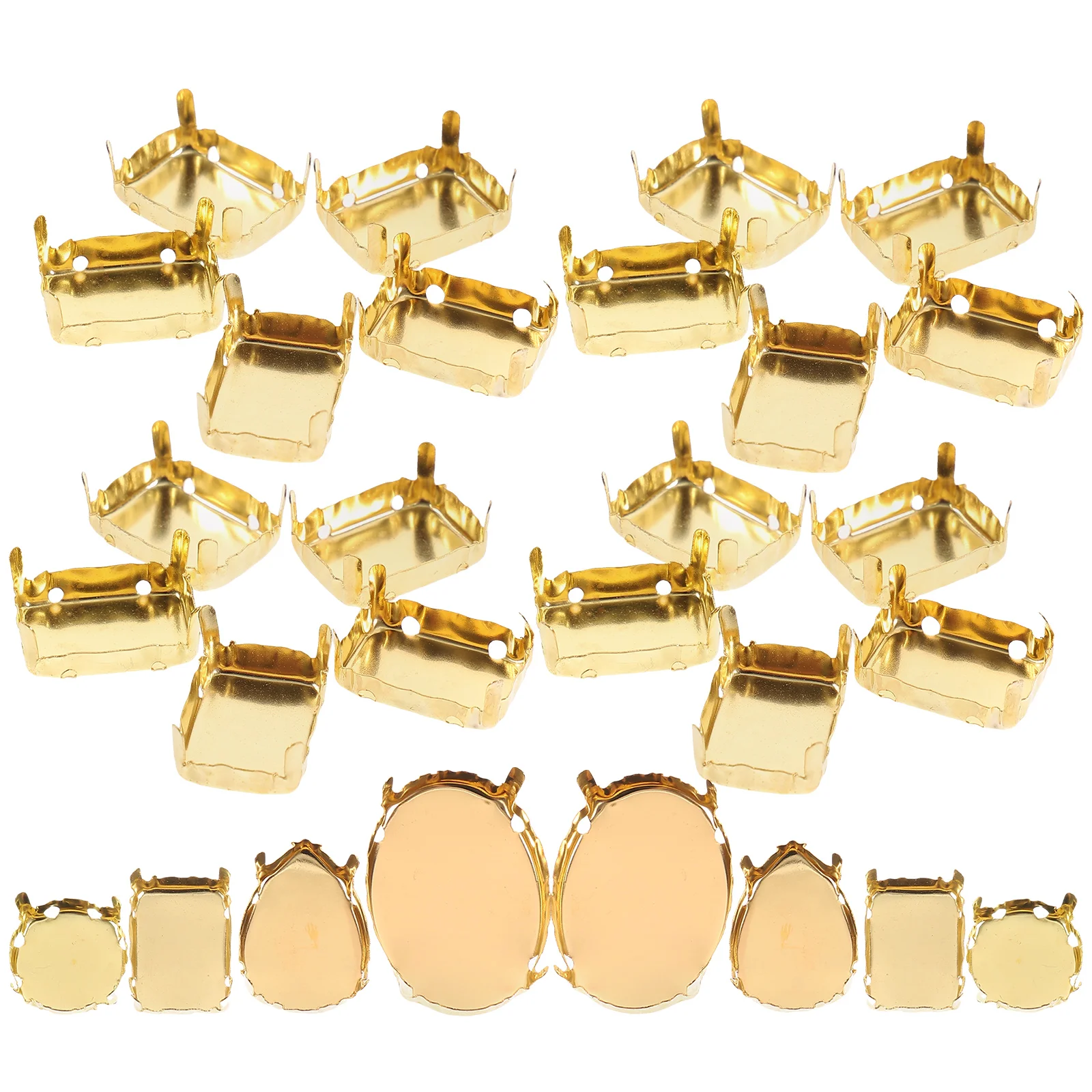 

400pcs Rhinestones Claws Hand Sewing Drill Holder Accessories for Crafting DIY Bag Shoes Clothes Jewelry Making