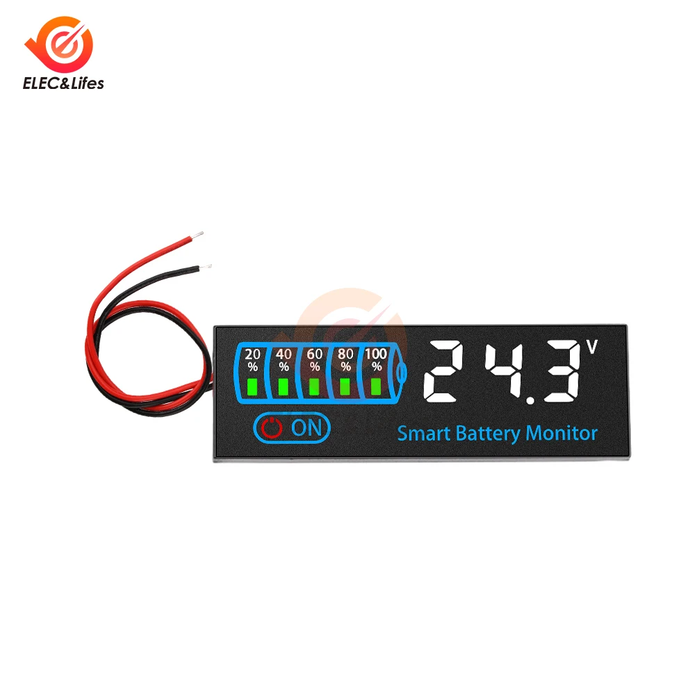 DC 7 V-40 V 3-14 S LED Batterij Capaciteit Indicator Power Display Lithium Lood-zuur Batterij Capaciteit Voltage Meter Module