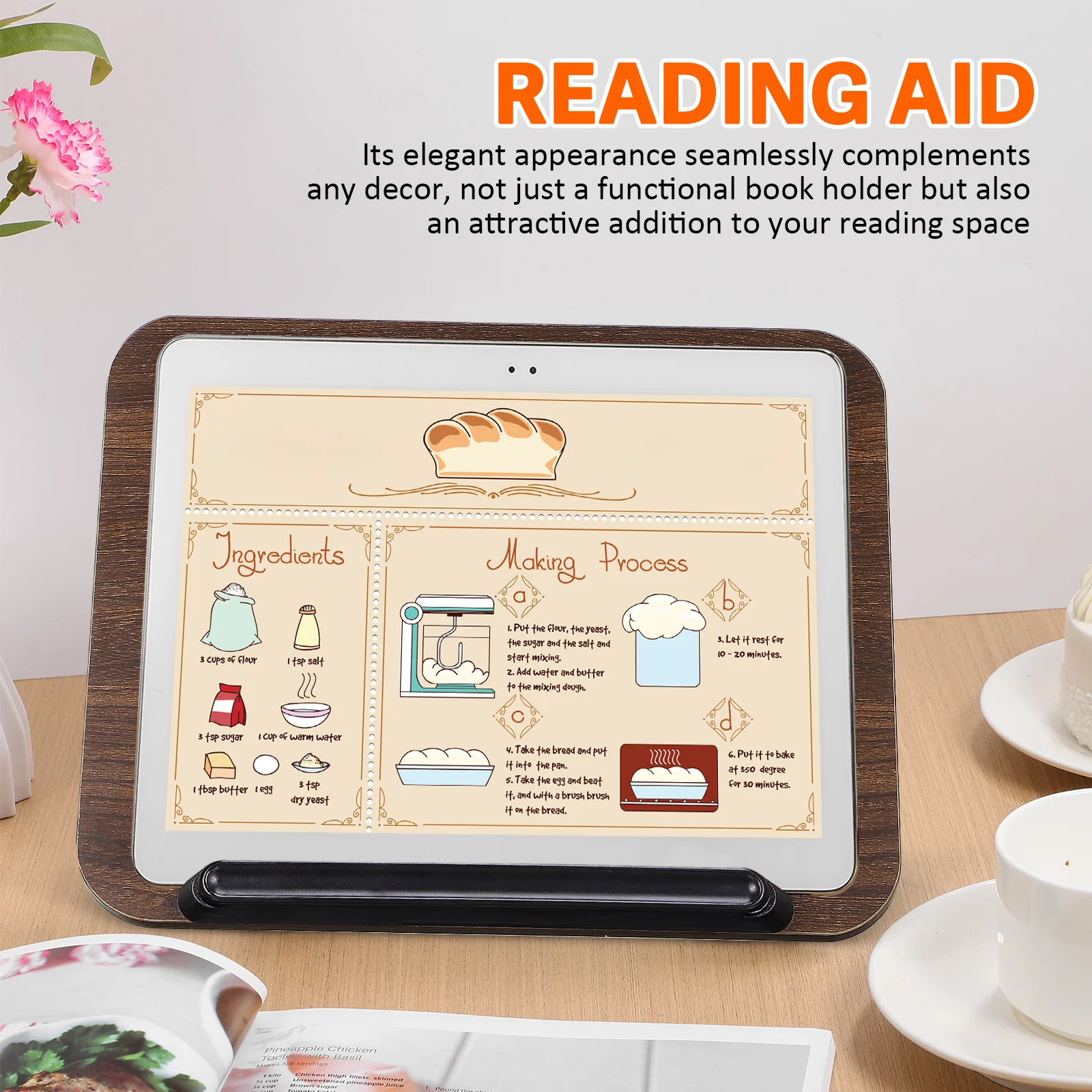 Adjustable Book Stand For Reading Book Holder For Desk Office And Library 13 Adjustable Levels Multifunctional Reading Rack