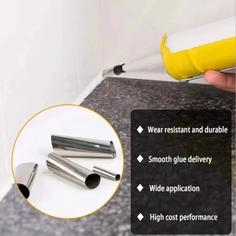 

14 шт., инструмент для уплотнения из нержавеющей стали, насадка для герметика, аппликатор, насадка для герметика, финишер для герметика, эпоксидная смола, поршневая насадка, аксессуары