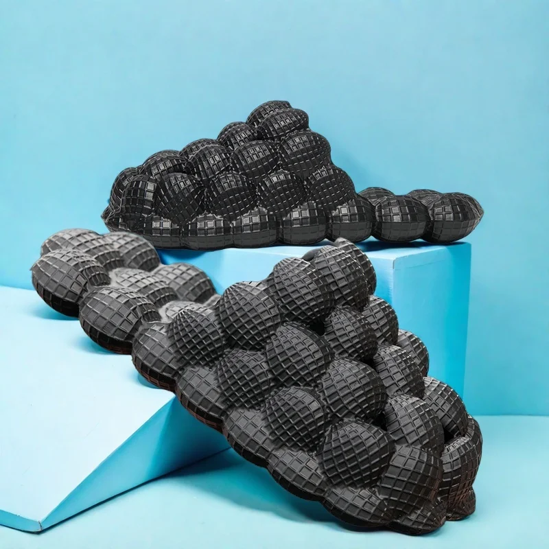 شباشب ناعمة ونطاطة - ألوان متعددة، أحذية منزلية مريحة غير قابلة للانزلاق، صنادل صيفية عصرية للفتيات #3