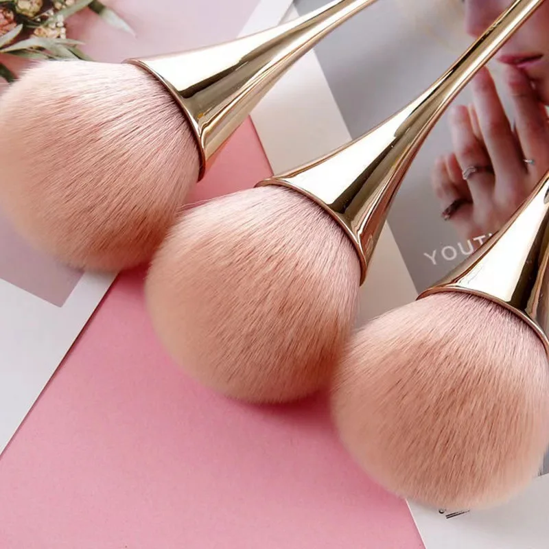 แปรงปัดแก้มแป้ง Professional Make Up Brush เครื่องสําอางขนาดใหญ่ Face Cont Cosmetic Face Cont brocha colorete Make Up Tool