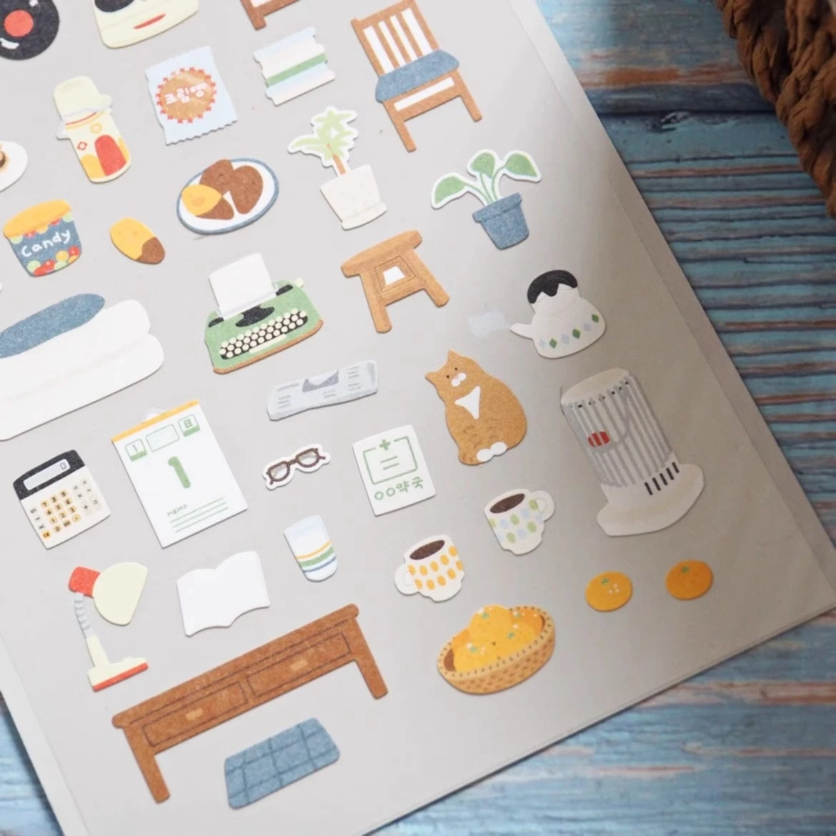 Korean Import Suatelier Grandapa's Room Retro Home Paper Stickers Scrapbooking Diy Journal Stationery Sticker Deco School Supply
